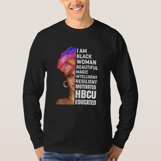 歴史黒人大学学生Hbcu Tシャツ (正面)