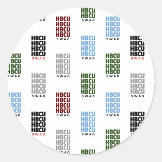 歴史黒人大学HBCU ラウンドシール (正面)