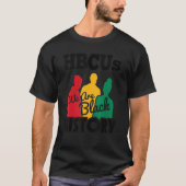 歴史黒大学Hbcu Black H Tシャツ (正面)
