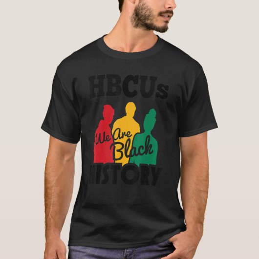 歴史黒大学Hbcu Black H Tシャツ (正面)