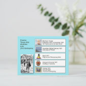 歴史、アメリカ、メイフラワーから感謝祭 シーズンポストカード (スタンド正面)