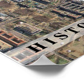 歴史:オバマ政権発足の航空写真 ポスター (角)