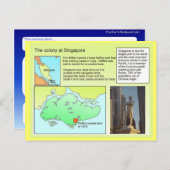 歴史、シンガポール植民地 ポストカード (正面/裏面)