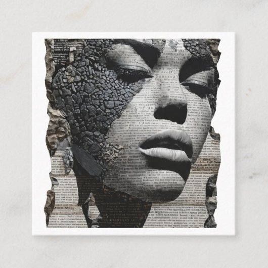 歴史 スクエア名刺 (正面)