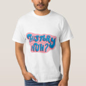 歴史、ハァー赤王室の白と青Tシャツ Tシャツ (正面)