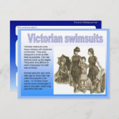 歴史,ビクトリアン海辺,水着 ポストカード (正面/裏面)