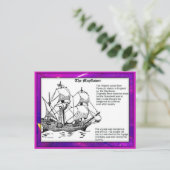 歴史、ピルグリム・ファーザーズ、メイフラワー ポストカード (スタンド正面)