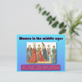 歴史、中世の女性 ポストカード (スタンド正面)