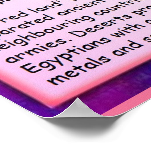 歴史、古代エジプト地理学 ポスター (角)