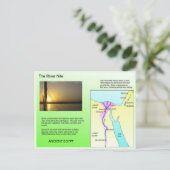 歴史，古代エジプト，ナイル川 ポストカード (スタンド正面)