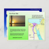 歴史，古代エジプト，ナイル川 ポストカード (正面/裏面)
