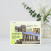 歴史，古代エジプト，寺院 ポストカード (スタンド正面)