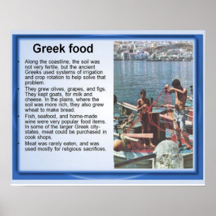 歴史,古代ギリシャ,ギリシャの食べ物と魚釣り ポスター