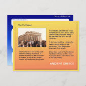 歴史，古代ギリシャ，パルテノン諸島 ポストカード (正面/裏面)