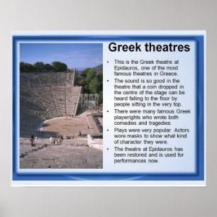 歴史、古代ギリシャ、劇場 ポスター