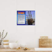 歴史、探検、キャラベル、帆船 ポスター (キッチン)