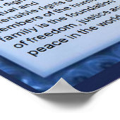 歴史、HUman権利、宣言 ポスター (角)