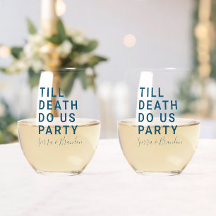 死おもしろいが我々のパーティーや婚約結婚を行うまで ステムなしワイングラス