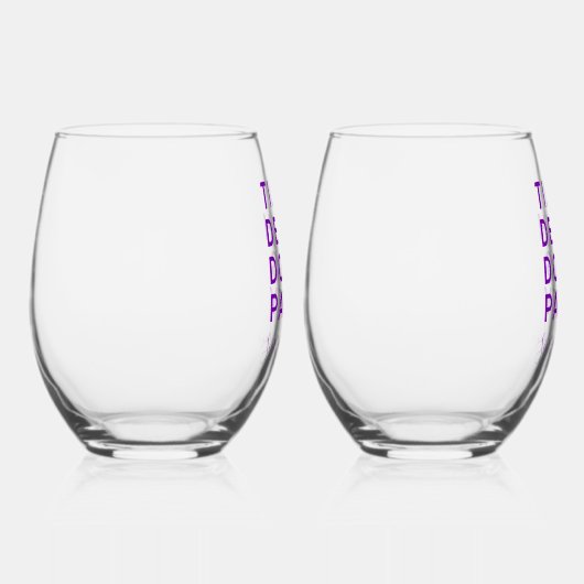 死おもしろいが我々のパーティーや婚約結婚を行うまで ステムなしワイングラス (右)