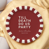 死おもしろいが我々のパーティーや婚約結婚を行うまで ペーパープレート