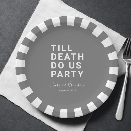 死おもしろいが我々のパーティーや婚約結婚を行うまで ペーパープレート