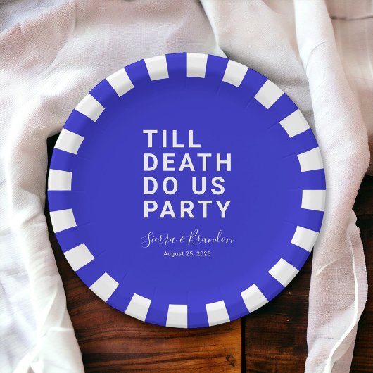 死おもしろいが我々のパーティーや婚約結婚を行うまで ペーパープレート