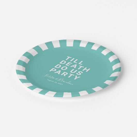 死おもしろいが我々のパーティーや婚約結婚を行うまで ペーパープレート (アングル)