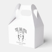 死おもしろいぬまでパーティー結婚式の引き出物箱 フェイバーボックス (裏面サイド)