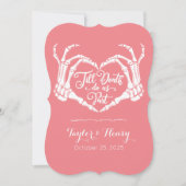 死おもしろいぬまでパーティー結婚式招待状 招待状 (正面)