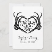 死おもしろいぬまでパーティー結婚式招待状 招待状 (正面)