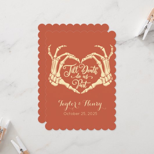 死おもしろいぬまでパーティー結婚式招待状 招待状 (正面/裏面インサイチュ)