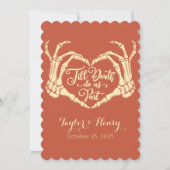 死おもしろいぬまでパーティー結婚式招待状 招待状 (正面)