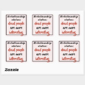 死おもしろいんだ人の方が面白い スクエアシール (シート)