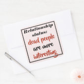 死おもしろいんだ人の方が面白い スクエアシール (封筒)