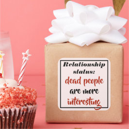 死おもしろいんだ人の方が面白い スクエアシール