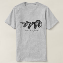 死おもしろいスパゲティ Tシャツ