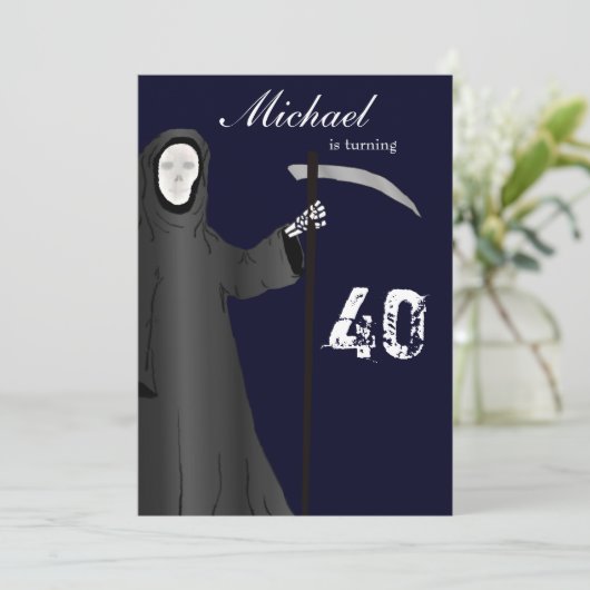 死おもしろい神誕生会の招待 招待状 (スタンド正面)