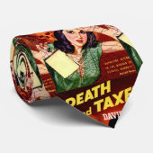 死および税のタイ-税日のユーモア-父の日 ネクタイ (ロール)