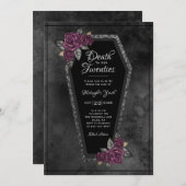 死から20代の棺の誕生日パーティー 招待状 (正面/裏面)