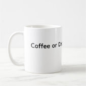 死か砂糖かコーヒー コーヒーマグカップ (左)