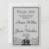 死がゴシック体の一部となるまで結婚 招待状 (裏面)