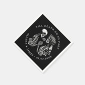 死がゴシック様式の人間の一部結婚になるまで スタンダードカクテルナプキン (角)