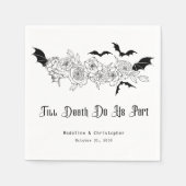 死がゴシック様式の人間の一部結婚になるまで スタンダードカクテルナプキン (正面)