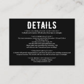 死がゴシック様式の遺物を私たち結婚に分けるまで エンクロージャーカード (正面)