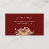 『死がハロウィーンの一部となるまで結婚』 エンクロージャーカード (裏面)