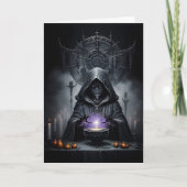 死がハロウィーンの呪文を唱える カード (正面)