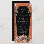 「死がハロウィーンの棺結婚請求書を私たちPart Halloween 招待状 (正面/裏面)