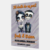 死がハロウィーンの歓迎結婚を果たすまで アクリルサイン (傾斜)