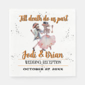 死がハロウィーンの歓迎結婚を果たすまで スタンダードランチョンナプキン (正面)