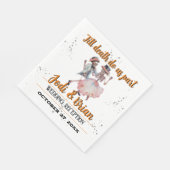 死がハロウィーンの歓迎結婚を果たすまで スタンダードランチョンナプキン (角)